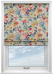 Capri, Ecru - Roman Blind